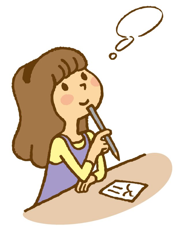 考える女性